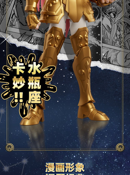 Em Estoque blokees originais Saint Seiya Champion Series Conjunto de Bonecos de Ação Camus Hyoga Boneco de Anime Colecionável Montado Presente de Natal