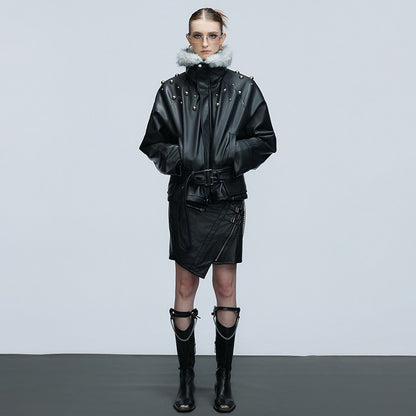 LUZHEN Winter Fashion High Quality Reversible Design Fur Liner Warm Leather Parka Men Original 2025 New Niche Padded Coat JY4797