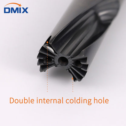 Broca de coroa DMIX de alta velocidade 10-25.8mm 1.5-5D Furação interna de furos indexáveis perfuração interna resfriada Broca dente-de-sabre Substitui broca tipo U