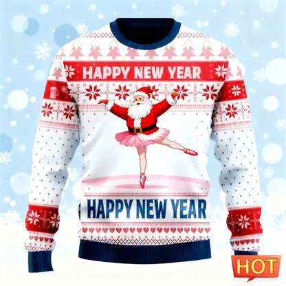 2026 New Funny Santa Claus Graphic Sweatshirts Fashion Holiday Wear 3D Printed Ugly Christmas Sweater Loose Streetwear Pullovers