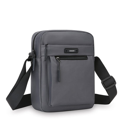 Men's Multifunctional Shoulder Bag Water-Resistant Briefcase Durable Oxford Cloth Business Tote with Multiple Compartments