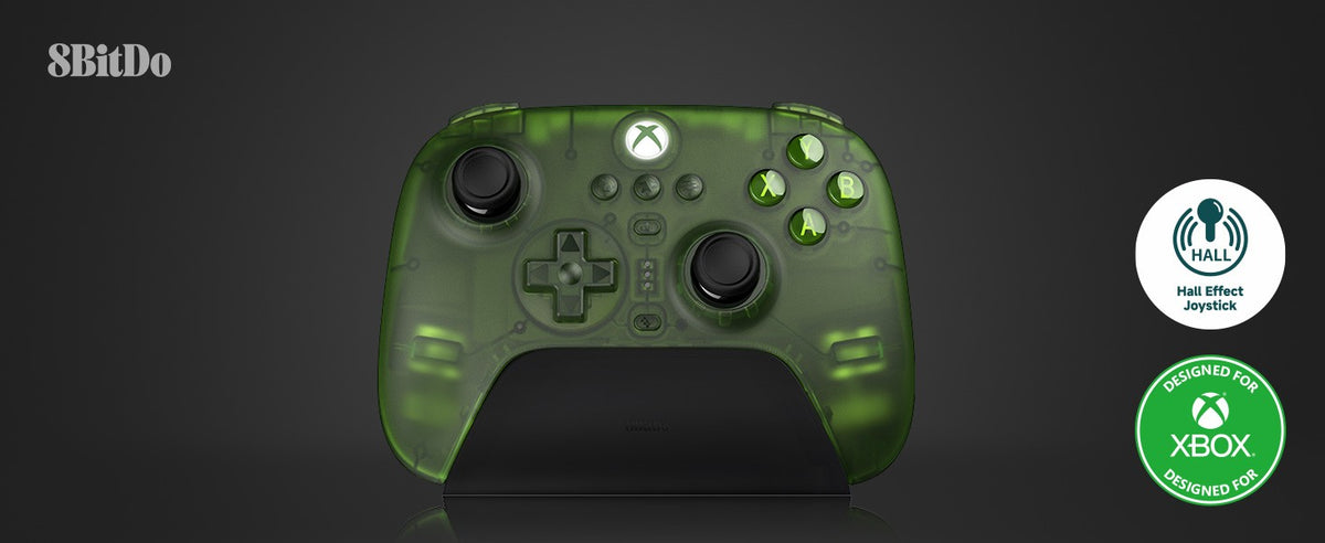 8BitDo Ultimate 3-mode Controller Hall Effect Joysticks with Charger Dock Wired for Xbox Series X/S, Xbox One Windows Android