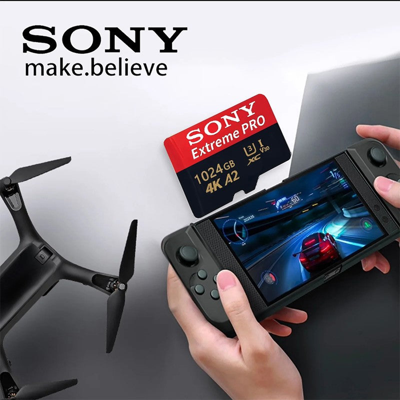 Cartão de Memória SONY 1TB 512GB 256GB 128GB Cartão Micro TF SD Flash de Alta Velocidade Cartões de Memória SD Classe 10 Cartão de Armazenamento para PC/Telefone