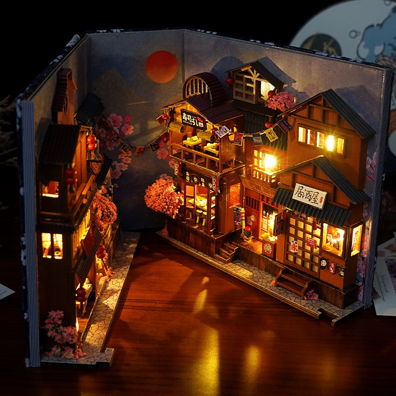 1 unidade, Kit DIY Book Nook, Kit de Modelo para Montar, Decoração de Estante, Micro Modelo de Decoração para Casa, O presente perfeito para adolescentes e adultos