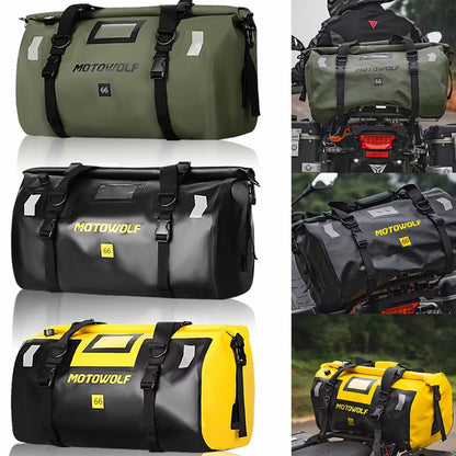 Universal Motorcycle Waterproof Tail Bags Back Seat Bags Cycling Camping Travel Bag Motorbike Scooter Sport Luggage Pack 66L 40L