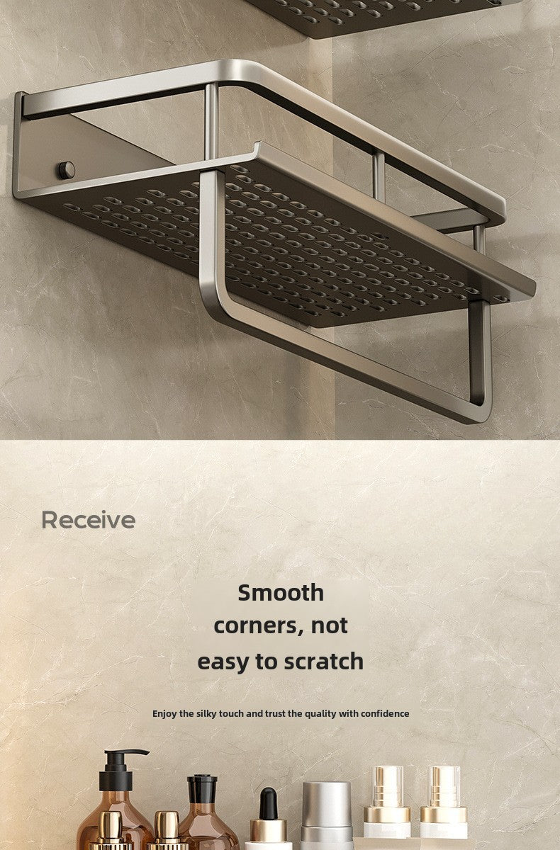 Toilet storage rack, non perforated washbasin, light luxury bathroom, wall mounted toilet, toilet wall storage rack