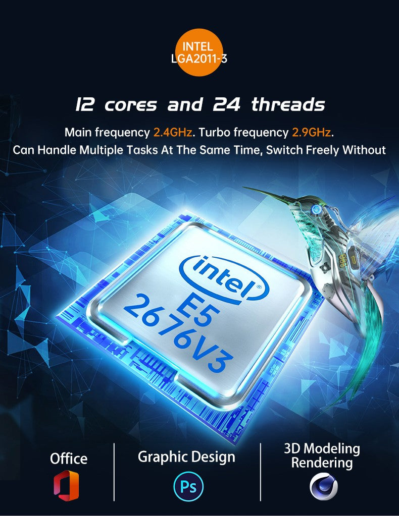 Placa-mãe HUANANZHI X99 TF Q LGA 2011-3 XEON X99 ATX Intel XEON E5 LGA 2011-3 Todas as Séries compatível com memória DDR3 DDR4 RECC NON-ECC