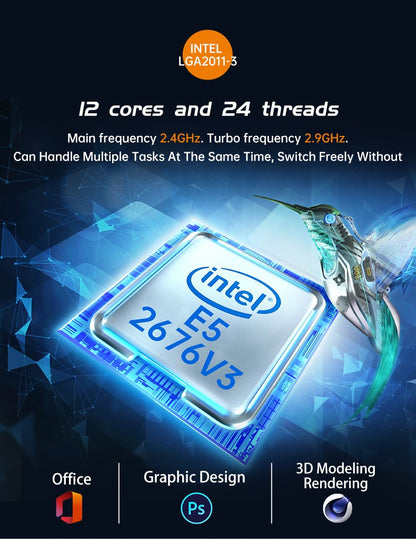 Placa-mãe HUANANZHI X99 TF Q LGA 2011-3 XEON X99 ATX Intel XEON E5 LGA 2011-3 Todas as Séries compatível com memória DDR3 DDR4 RECC NON-ECC
