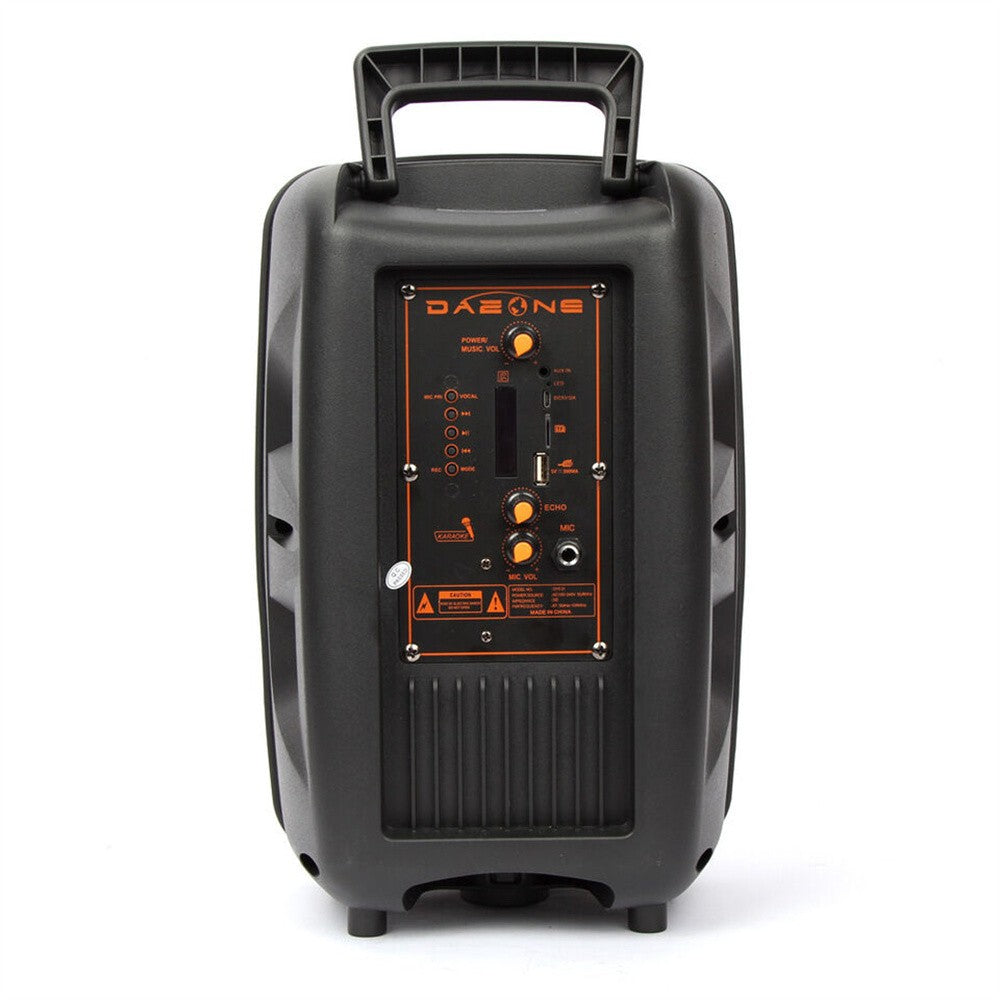 Alto-falante Bluetooth Sem Fio Portátil 1000W Grande LED Estéreo Tailgate FM Festa Karaokê Subwoofer com Microfone e Controle Remoto