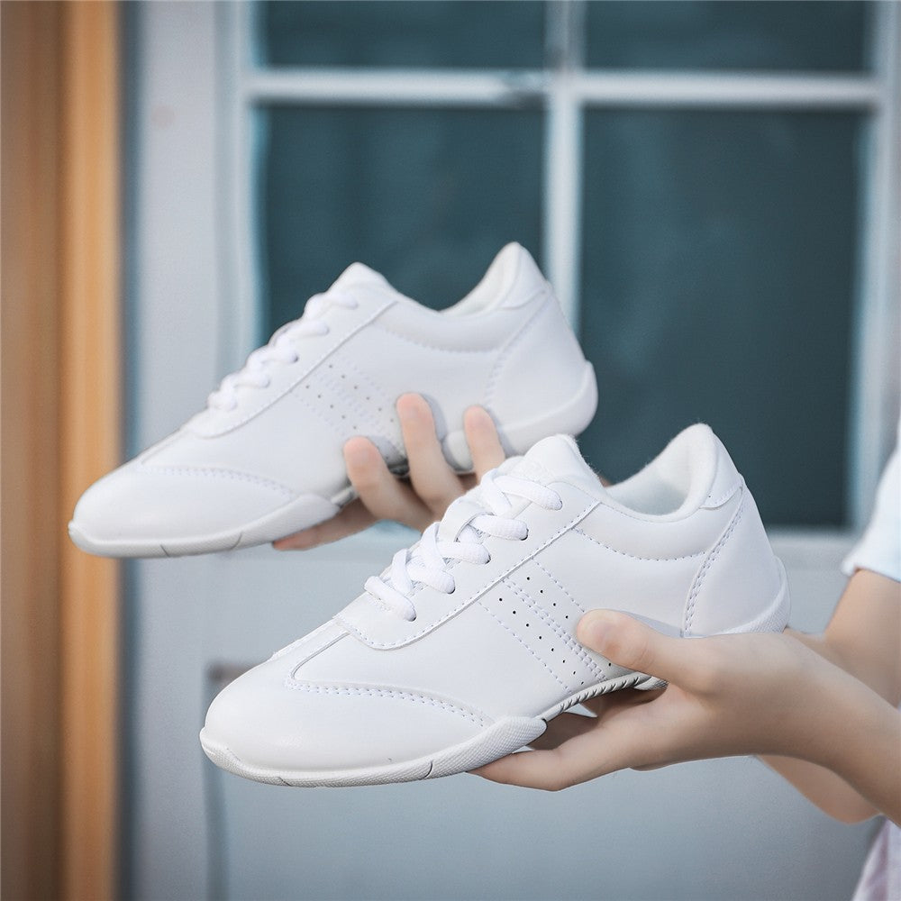 BAXINIER Girls Cheer Shoes for Women White Cheerleading Dance Sneakers Youth Shool Walking Shoes Athletic Training Tennis