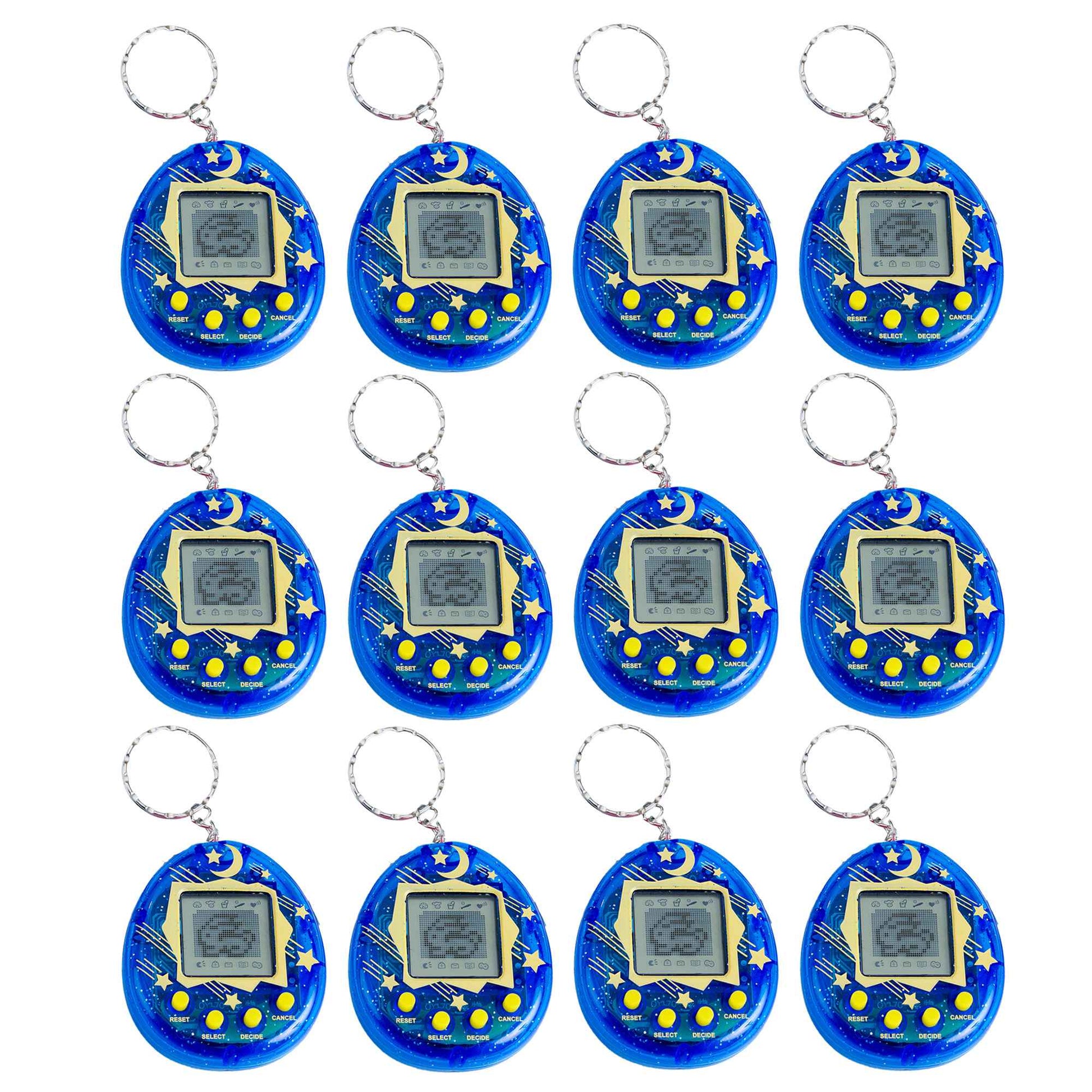 64-6PCS Virtual Pet Keychain Tamagotchi Electronic Toys for kids Video Game Party Favors Birthday Gifts School Classroom Prizes