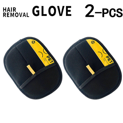 Luvas Eletrostáticas Removedoras de Pelo de Animais para Cães e Gatos, Luva de Higiene Reutilizável Lavável com Escova de Rolos Removedora de Fiapos 2 em 1 - Seguras Não Tóxicas