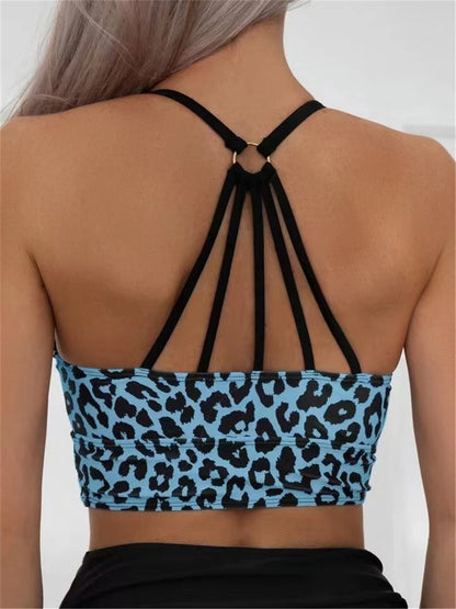 Leopard Swimwear Women High Waist Swimsuit 2025 Sexy Back Hollow Out Swimsuit Beach Wear Female Bathers Bathing Swimming Summer