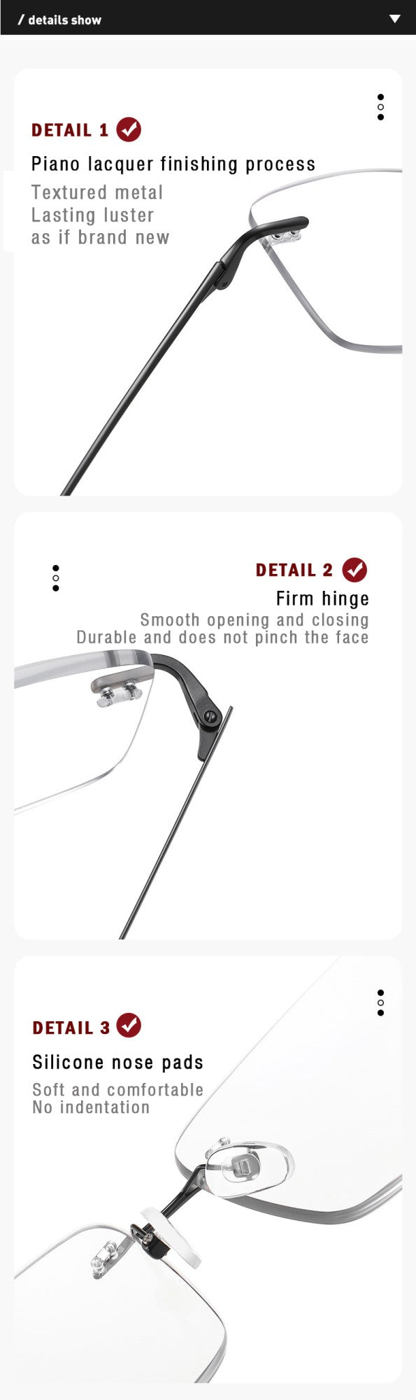 KANSEPT Mens Reading Glasses Woman Optical Lenses Man Women Lens Eyeglasses Women's Eyeglass Frame Men Sunglasses Eye-glasses -2