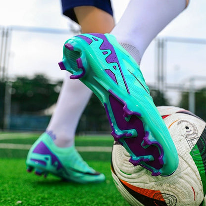 New Men Football Boots Match Indoor Long Spikes Ultralight Grass Cleats Breathable Soccer Shoes Sneakers Training Drop Shipping