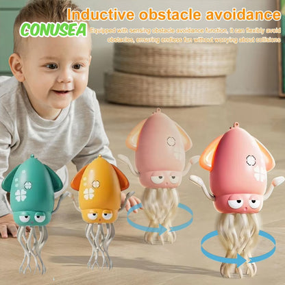 Brinquedo de Polvo Andador e Dançarino de Desenho Animado Brinquedos Educativos para a Primeira Infância com Luzes e Música Jogos para Bebês, Crianças, Meninos e Meninas