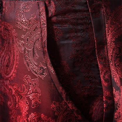 New Men Business Jacquard Suit Pants Black / Red / Purple / Navy Fashion Male Wedding Party Dress Thin Trousers