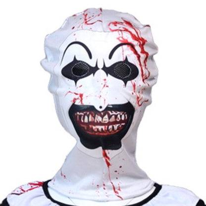 Halloween Blood Stained Broken Soul Clown Cossuit for Men and Women Black and White Splash Set Horror Movie Same Style