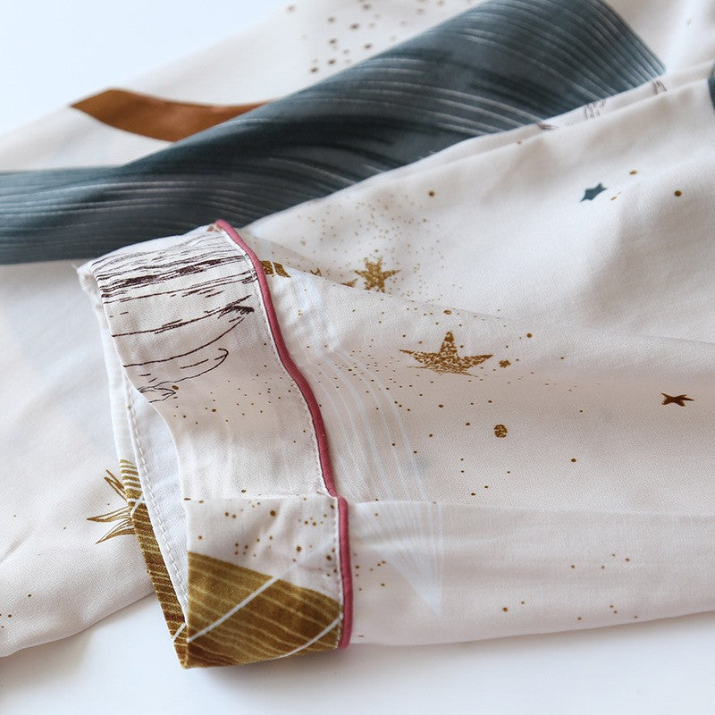 Spring / Summer New 100% viscose long-sleeved trousers ladies pajamas suit 3XL plus size long Sleepwear women's home Nightwear