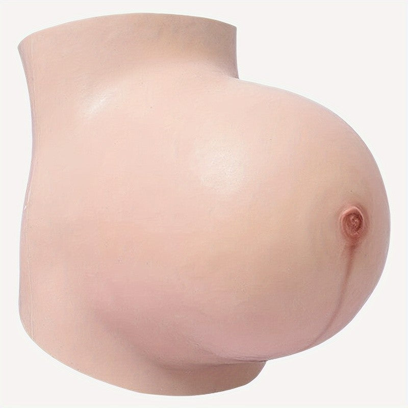 Fake Pregnant Belly 6-9 Months Artificial Silicone Pregnancy Belly Lifelike Skin for Actor Performance Maternity