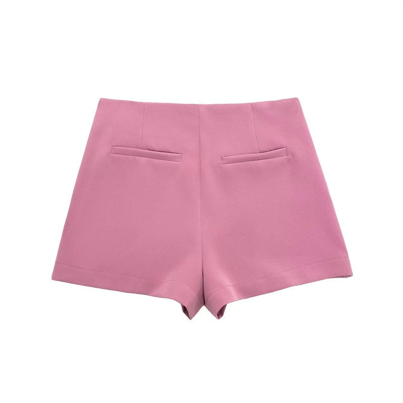 MUJER 2025 Black Mini Skirt Shorts Woman Fashion Asymmetric Skort For Women High