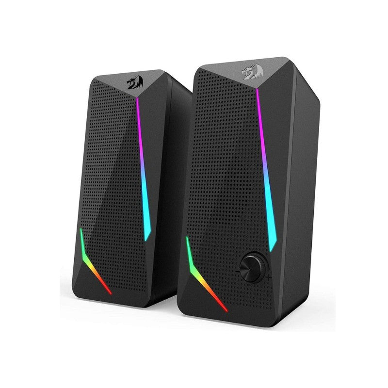 Redragon GS510 Waltz RGB Desktop Speakers, alto-falantes estéreo 2.0 para PC com 4 modos de retroiluminação LED coloridos, aprimorado