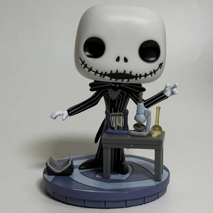 Anime O Estranho Mundo de Jack Q-Version Bonecos de Ação Halloween Jack Caveira Terror Bonecos de Ação Modelo de Enfeite Presentes