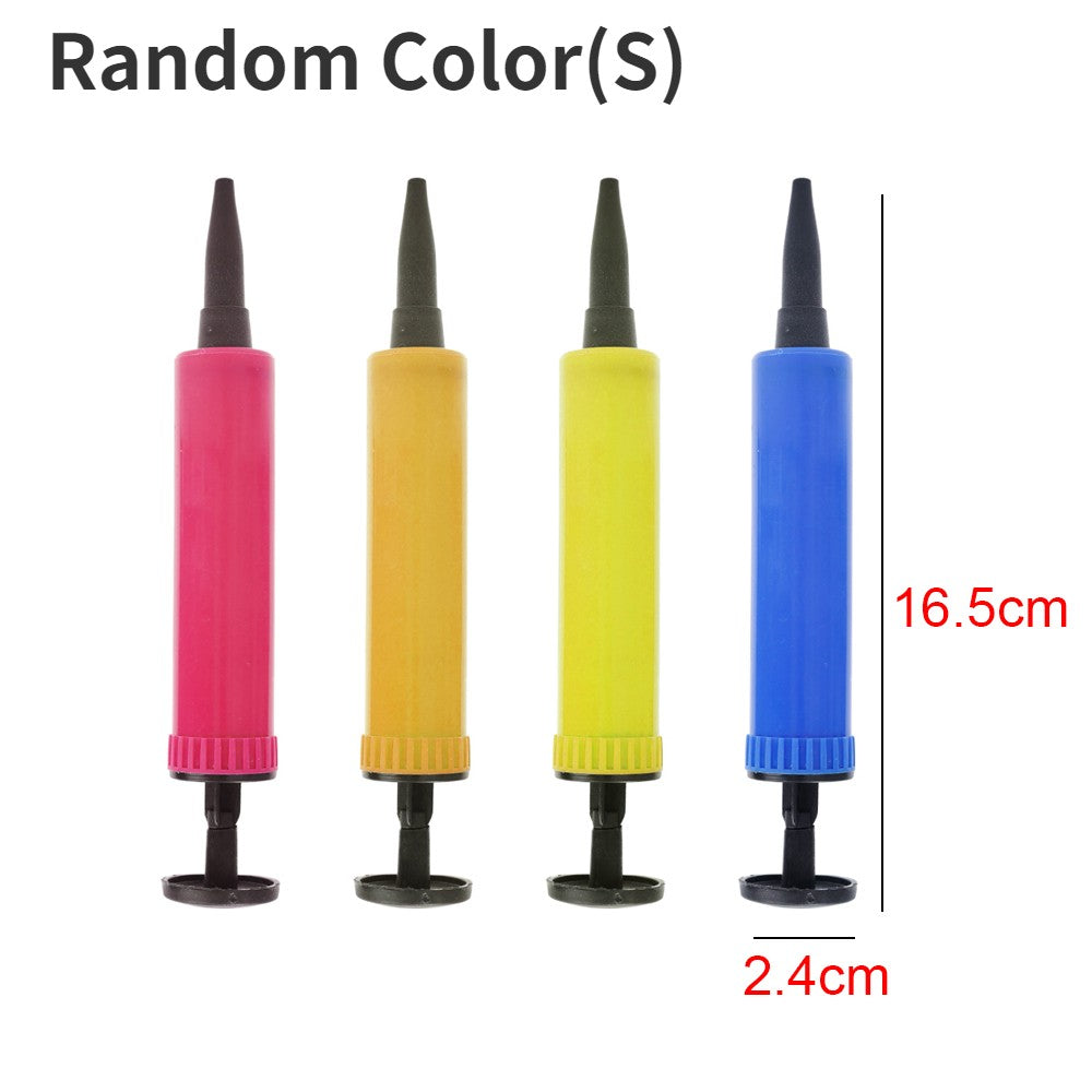 Hand Push Balloon Pump Plastic Balloon Inflater Air Pump Balloon Accessories Birthday Party Wedding Supplies Randomly Color