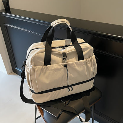 Large Travel Bag - Spacious, lightweight & durable. With adjustable strap & pockets. Perfect for travel & commute.