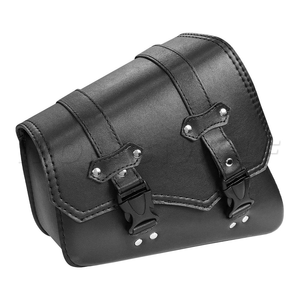 Universal Accessories Triangle Synthetic Leather Motorcycle Side Saddle Bag for Cafe Racer ATV For Harley Sportster XL 883/1200