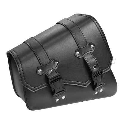 Universal Accessories Triangle Synthetic Leather Motorcycle Side Saddle Bag for Cafe Racer ATV For Harley Sportster XL 883/1200