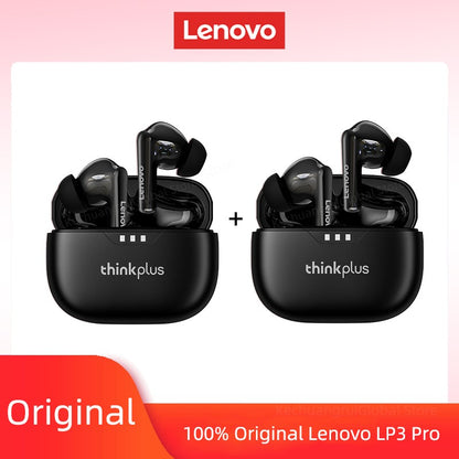Fone de ouvido Lenovo original 2025, sem fio Bluetooth 5.3, fones de ouvido estéreo HiFi com cancelamento de ruído, fones de ouvido esportivos com controle de toque, novo presente