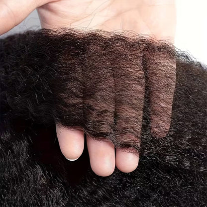 Apliques de Cabelo Humano Cacheado Liso Kinky Reto Cor Natural Brasileiro 100% Remy 120g 8 Peças/Conjunto Cabeça Cheia Para Mulheres