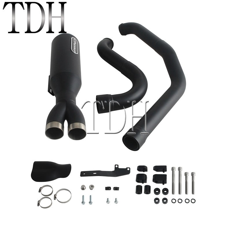 17-25 SC Project Exhaust System Kit Slip On Line 2-into-1 Full Complete Muffler For Harley Touring CVO Road Street Electra Glide