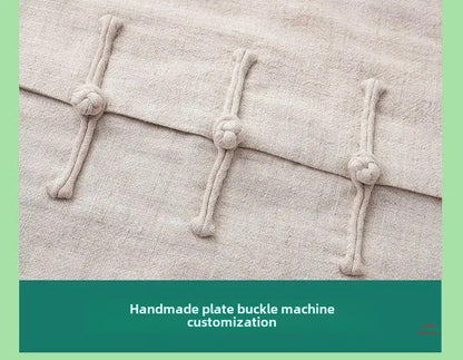 Spring Summer Long Sleeve Thin Men's Shirt Tang Suit Bamboo Cotton Linen Casual Vintage Chinese Style Kung Fu Tai Chi Tea Shirt