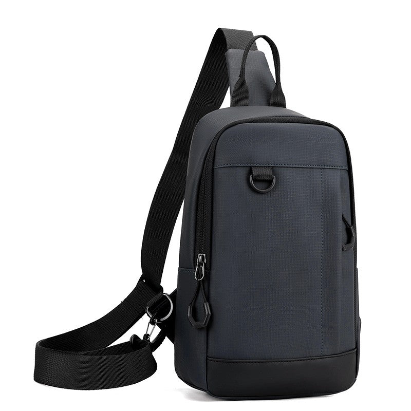 Men's Stylish Shoulder Sling Bag - Compact Waist Pouch with Multiple Compartments (Fits Phone, Wallet & Keys) Chest Pack