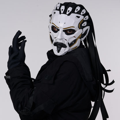 JAUPTO Punk Witcher Mask Halloween Costume Prop Face Mask for Parties Quality Assurance Cosplay Accessory