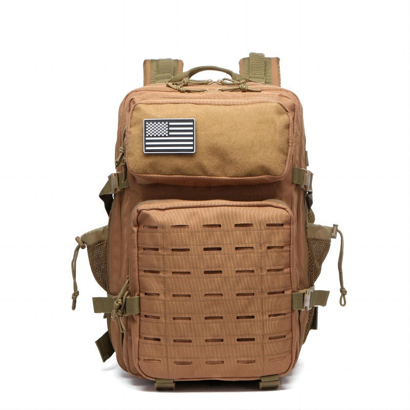 Mochila Impermeável 25L/50L com 2 Bolsos para Garrafas Academia Ao Ar Livre Viagem Caminhada Pesca Trekking Mochilas Bolsa para Notebook de 13 polegadas