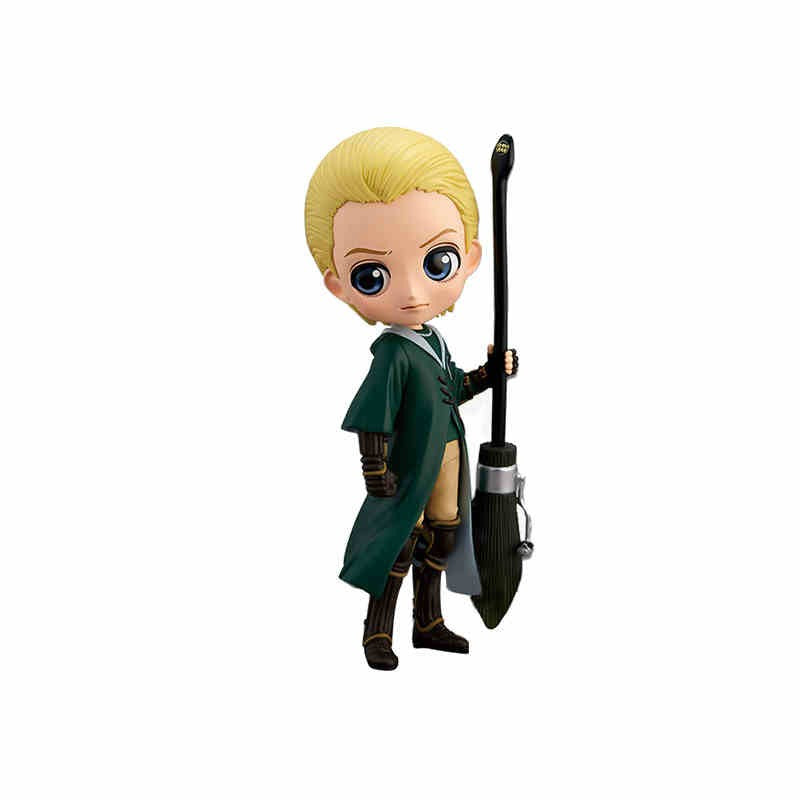14cm Original Bandai Q Posket Harry Potter Series Versão Personagem Draco Malfoy Hermione Action Figure Anime Colecionável Bonecas Infantis