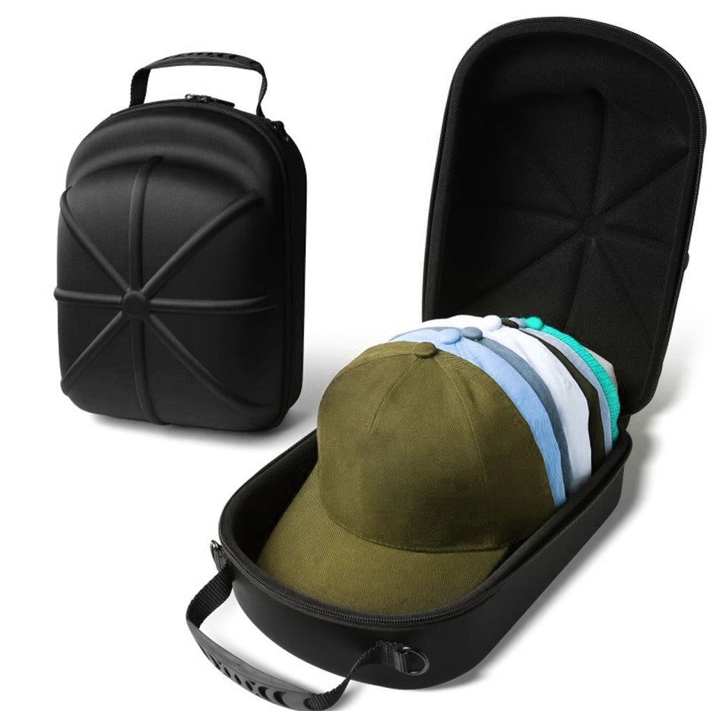 Portable Multifunctional Baseball Caps Storage Bag Black Hard EVA Organizer Hats Holder for Travel Outdoor Use Handbags