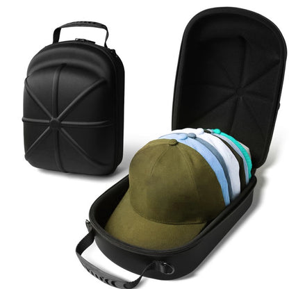Portable Multifunctional Baseball Caps Storage Bag Black Hard EVA Organizer Hats Holder for Travel Outdoor Use Handbags