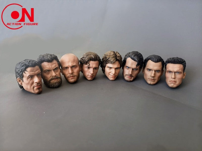 Em Estoque 1/6 Escala Arnold Schwarzenegger Tom Holland Várias Esculturas de Cabeça Bonitas Modelo de Escultura Para Figura de Ação Masculina de 12 polegadas