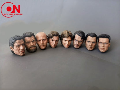 Em Estoque 1/6 Escala Arnold Schwarzenegger Tom Holland Várias Esculturas de Cabeça Bonitas Modelo de Escultura Para Figura de Ação Masculina de 12 polegadas