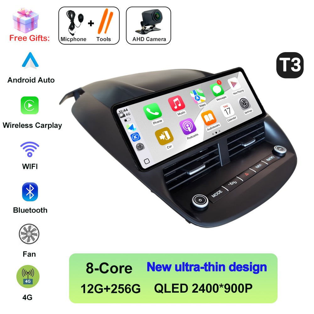 Android 14 Para Ford Kuga 2013-2018 Carplay Sem Fio Tela Multimídia Touch Screen Android Auto Unidade Central Navegação GPS BT DVR