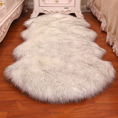 Imitation Wool Home Decor Long Hair Carpet Fluffy Shaggy Non Slip Soft Rugs Faux Fur Bedroom Mats Sheepskin Rug