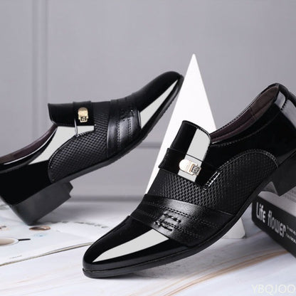 New men's casual shoes business formal wear plus size versatile for weddings simple  comfortable retro artistic men's shoes