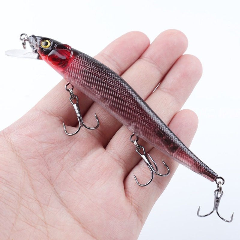Isca Artificial Pesca 11.5cm/14g Bionic Balançante Isca Rígida com Olhos 3D Anzol Wobbler Pesca de Carpa Pesca de Baixo Perca 5/10 Peças