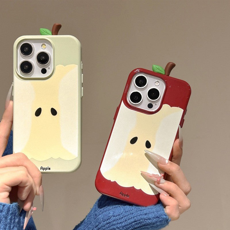 3D Apple Core Phone Case For Iphone 17/16/15/14/13 Pro Max Korean Style Anti Drop Anti Scratch Phone Case