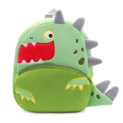 Mochila Infantil Meninos Meninas Mochila Bichinhos Fofos Dinossauro Boca Grande Mochila de Pelúcia Jardim de Infância Bolsa Escolar