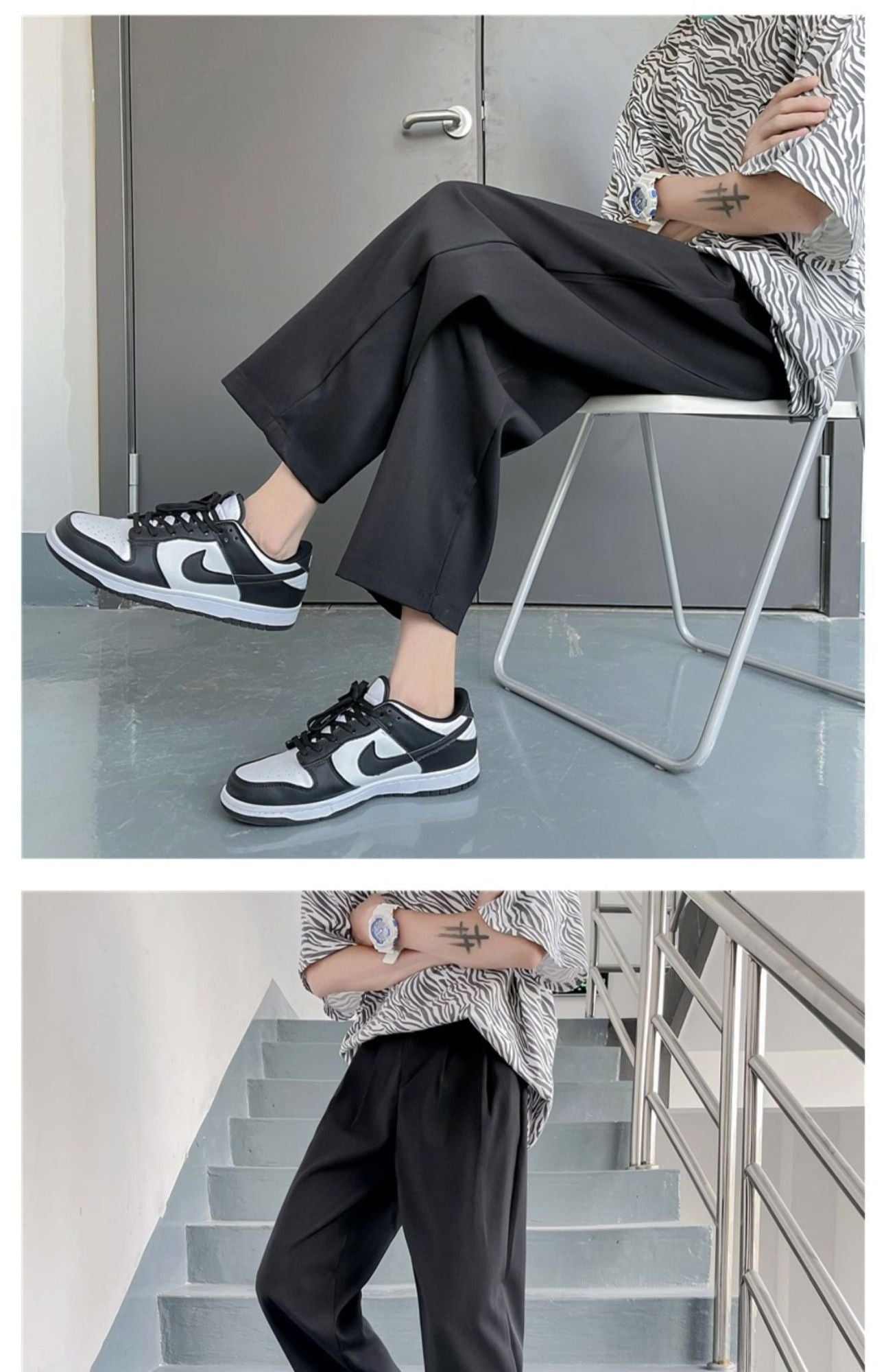 2025 Loose Men's Suit Solid Color Blazers Formal Office Pants Business Trousers Community Fashion Dress Korean Male Clothing X40